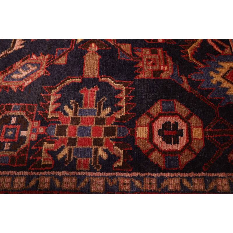 ECARPETGALLERY Hand-knotted Andelz Dark Navy Wool Rug - 4'4 x 6'5