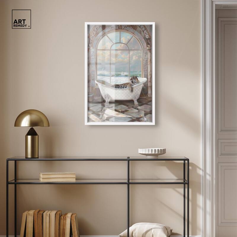 Jaguar Arch Bathroom Glam Shadowbox by Art Remedy