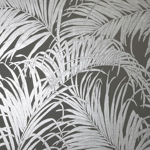 Arthouse Palm Leaf Kiss-Foil Unpasted Non-Woven Wallpaper