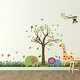 preview thumbnail 1 of 3, Walplus Colorful Skirting Animal Tree Kids Wall Sticker Nursery Decor