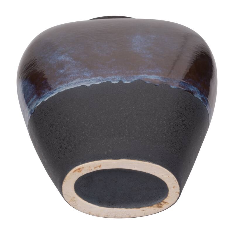 Sagebrook Home Neader Stoneware Vase, Elegant Matte Finish, Novelty, Stoneware, Ombre, Perfect for Any Room