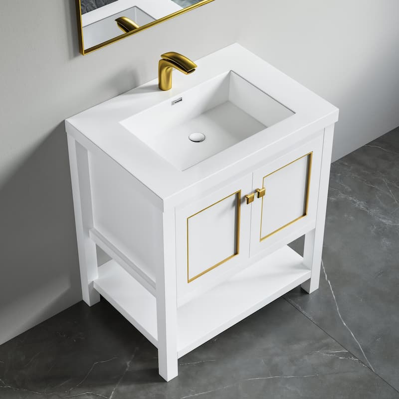 Davis 30" Single Bathroom Vanity Set