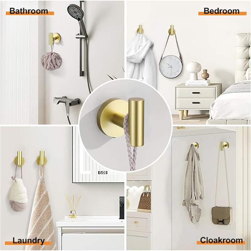 Modern Bath Hardware Set Towel Holder Set in Stainless Steel