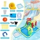 preview thumbnail 3 of 5, 11-in-1 Inflatable Water Slide Park w/ Pool, Climber & Games - 196x160x85 IN