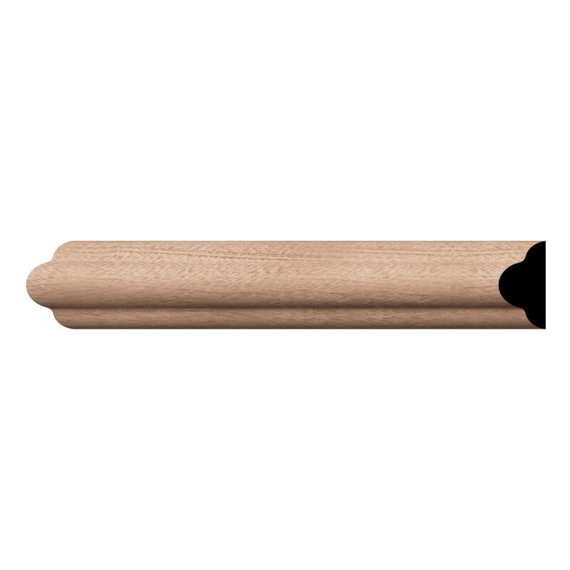 WM1215: 9/16-in x 1-1/4-in x 96-in Americraft Solid Hardwood Stain Grade Joint Moulding - Sapele