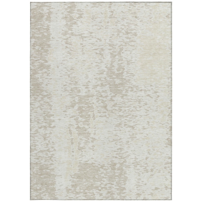 HomeRoots Abstract Transitional Rectangle Outdoor Rug