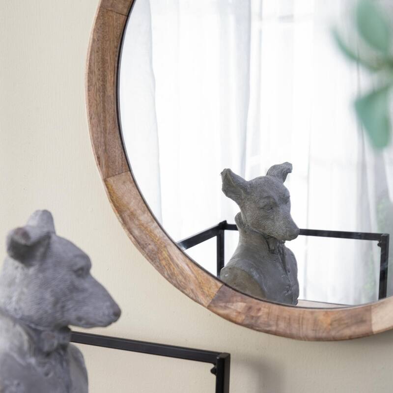 Round wall mirror for living room