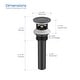 preview thumbnail 13 of 11, Circular X 8" Bathroom Sink Widespread Faucet with Drain Assembly