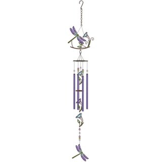 Dragonfly w/ Flower Chime-40"