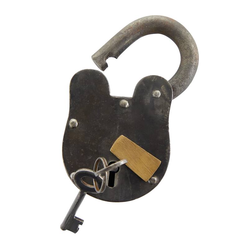 Bronze Metal Lock And Key