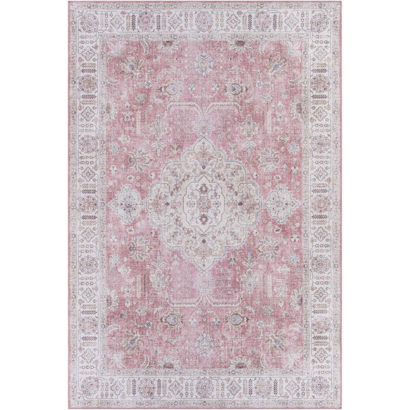 Livabliss Traditional Iris Medallion Area Rug