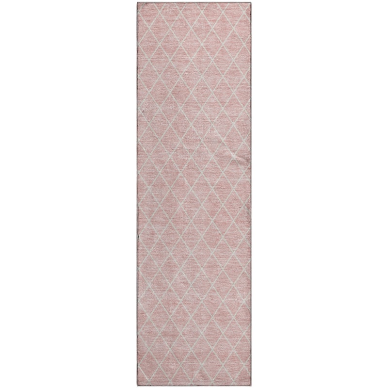 Premium Washable Super Soft Diamond Trellis Mayfield Rug