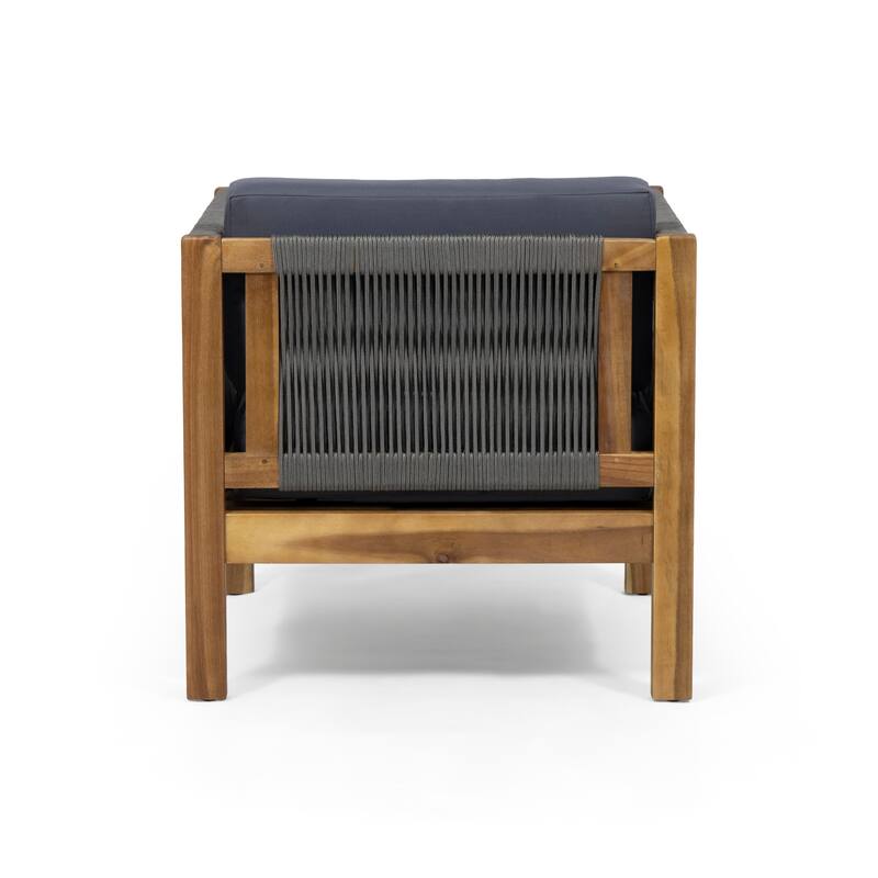Acacia Wood Accent Chairs Set of 2 for Patios, Gardens