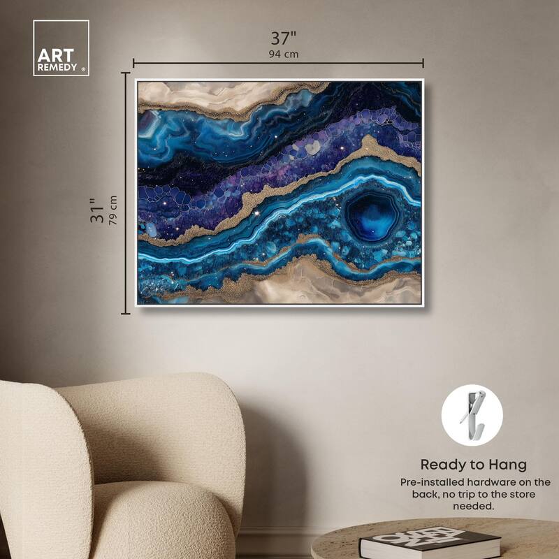 Galactic Geode I Canvas by Art Remedy