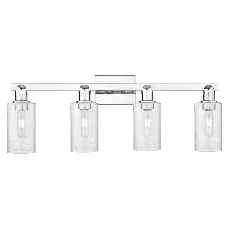 Innovations Lighting 716-4W-11-31 Clymer Vanity Clymer 4 Light 31" - Polished Chrome / Seedy