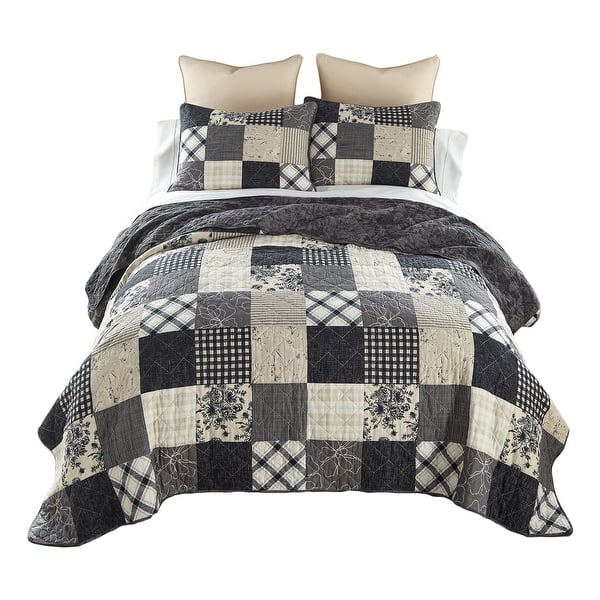 Donna Sharp Augusta 3PC Cotton Quilt Set - Queen