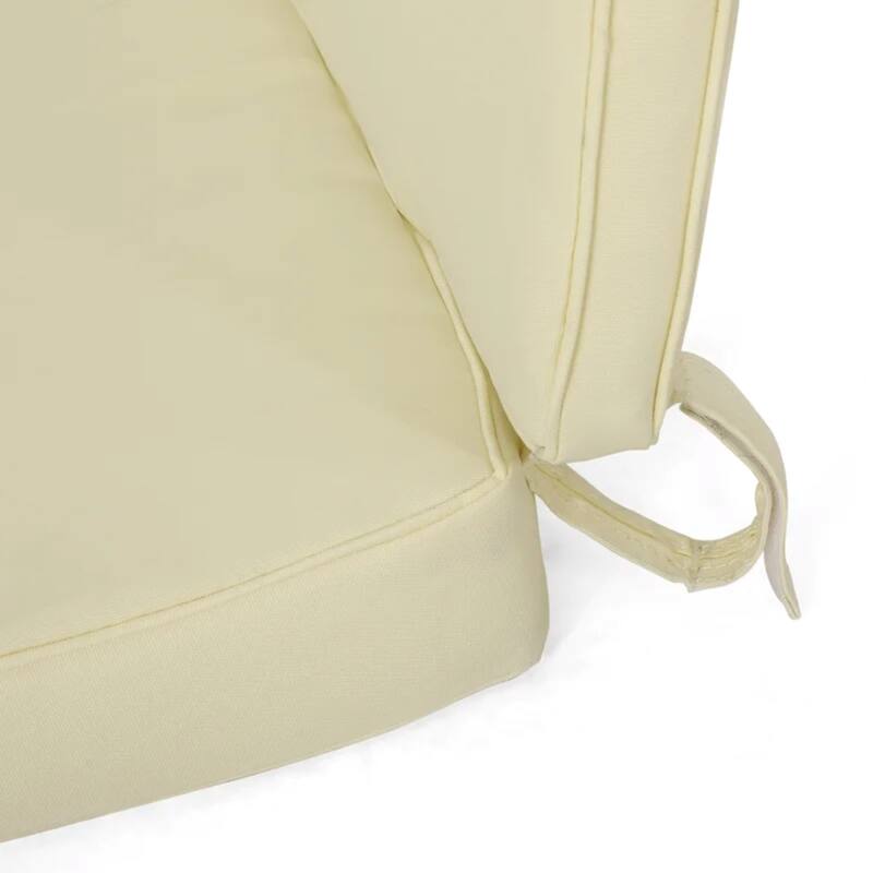 Roomfitters Carolina Club Chair Cushion Set, Back and Seat Cushions, Water Repellent Fabric, Cream Set of 2