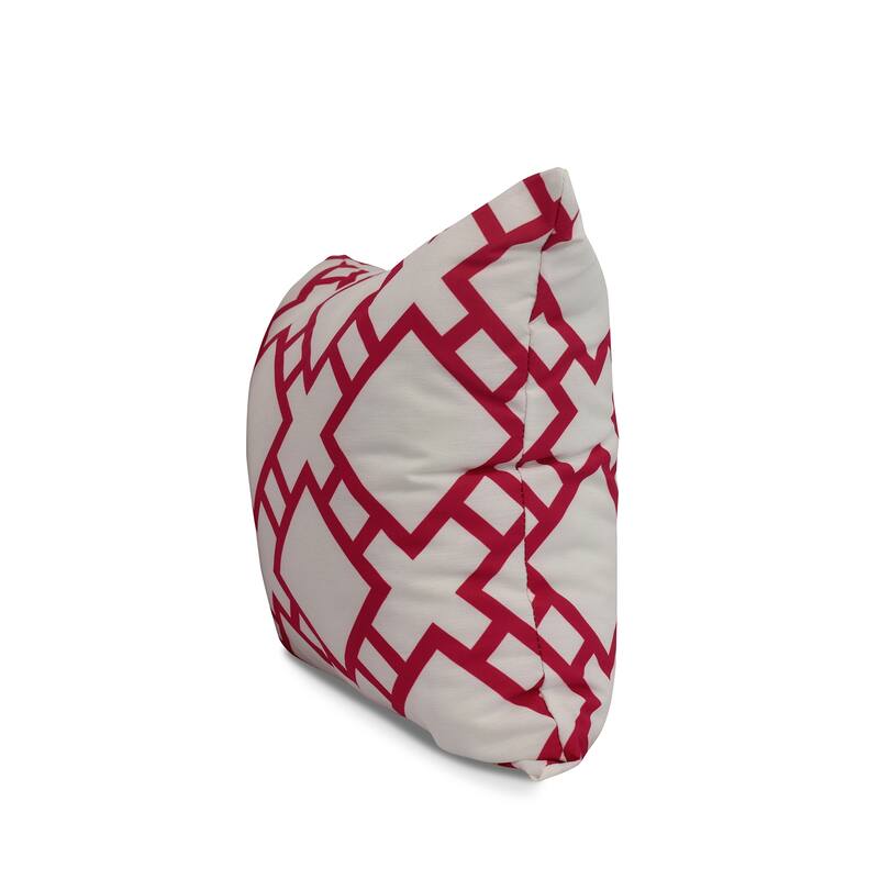 18 x 18 Inch Square in St. Louis Geometric Print Outdoor Pillow
