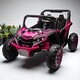 preview thumbnail 8 of 19, 24V Two-Seater Kids Ride-On UTV with Remote Control, Four-Wheel Suspension, Bluetooth, LED Lights, for Kids 3+ Pink