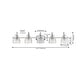 preview thumbnail 106 of 113, Shirley Metal/Glass LED Vanity Light, by JONATHAN Y