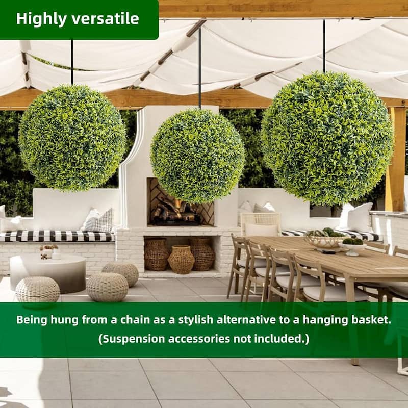 Decorative Artificial Plant Topiary Boxwood Balls for Home Decor, Wedding