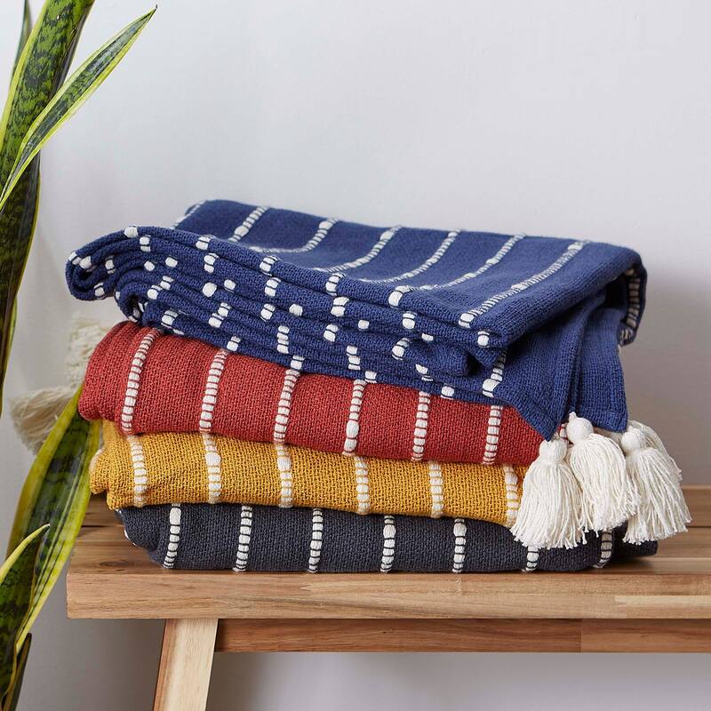 DII Slub Stripe Throw