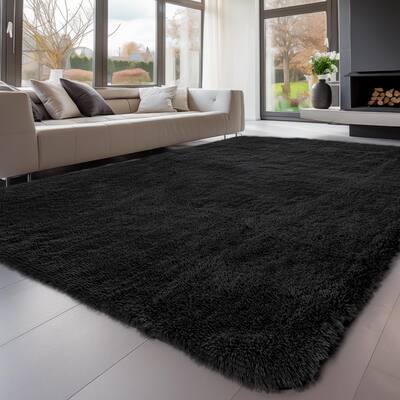 8x10 Area Rugs for Bedroom, Living Room Fluffy Rug, Large Area Rug Shag Shaggy Carpet Soft Plush Furry Bedside Rug - 6' x 7'