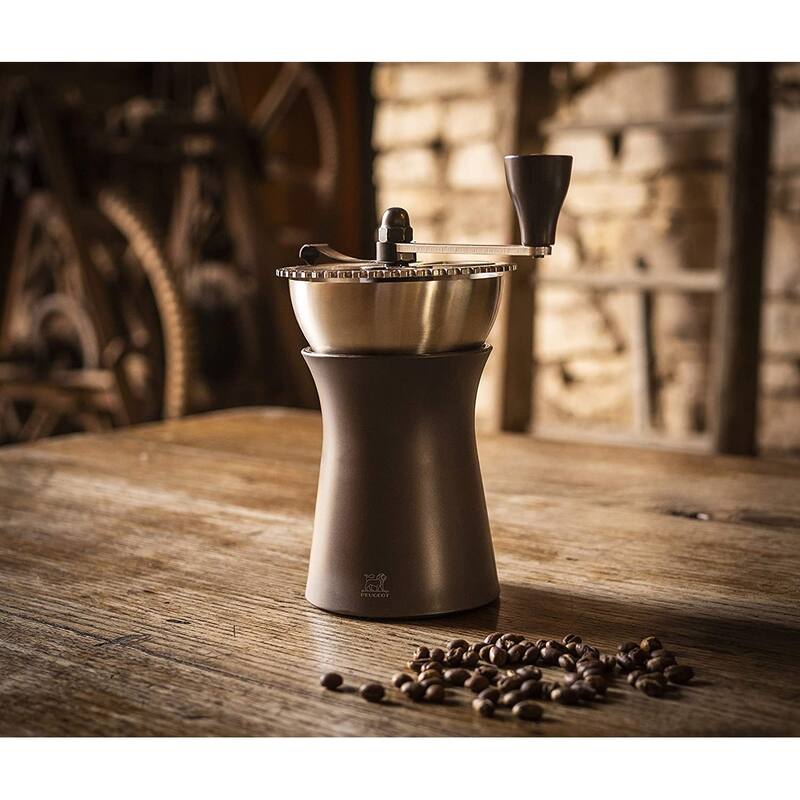 Peugeot KRONOS Coffee Grinder, 19 cm/ 7.5 in, Chocolate - 19 cm/ 7.5 in