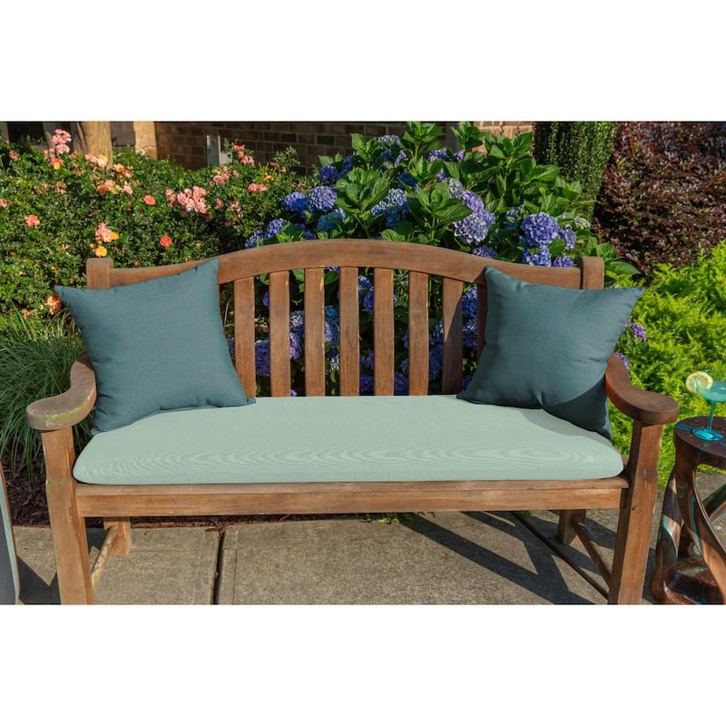 Sunbrella Solid Fabric 1-Piece Indoor/Outdoor Square Throw Pillow, 18"W x 18"L