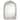 Alden Decor Savannah Woven Corngrass Arch Wall Mirror