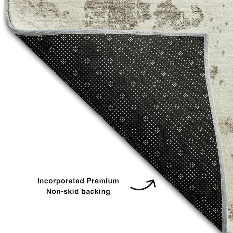 Premium Washable Super Soft Vintage Trellis Mayfield Rug