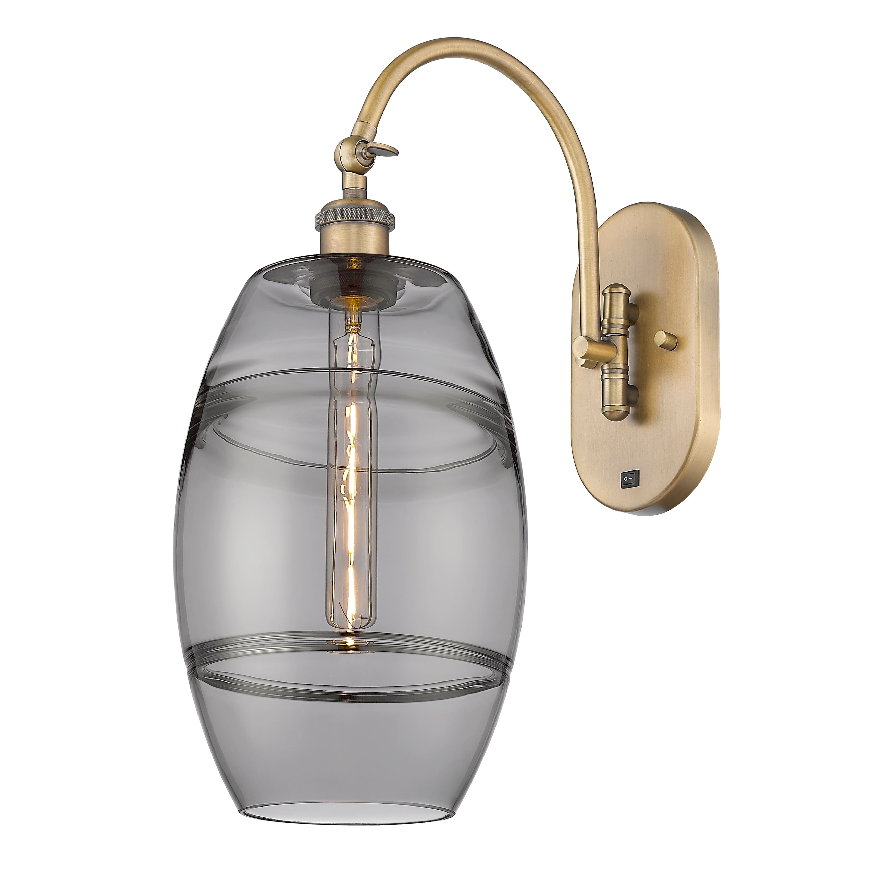 Option Brushed Brass / Light Smoke Shade