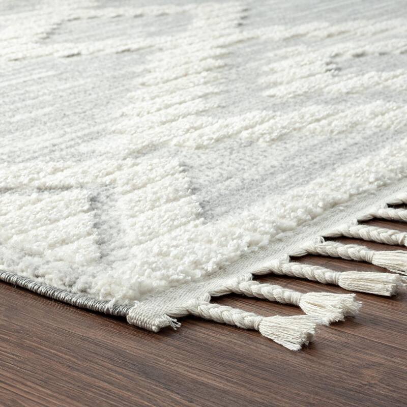 Luxe Weavers South Western Geometric Diamond Area Rug, Indoor Fringe Carpet
