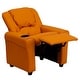 preview thumbnail 102 of 189, Contemporary Kids Recliner with Cup Holder and Headrest - 24"W x 21.5" - 36.5"D x 27"H
