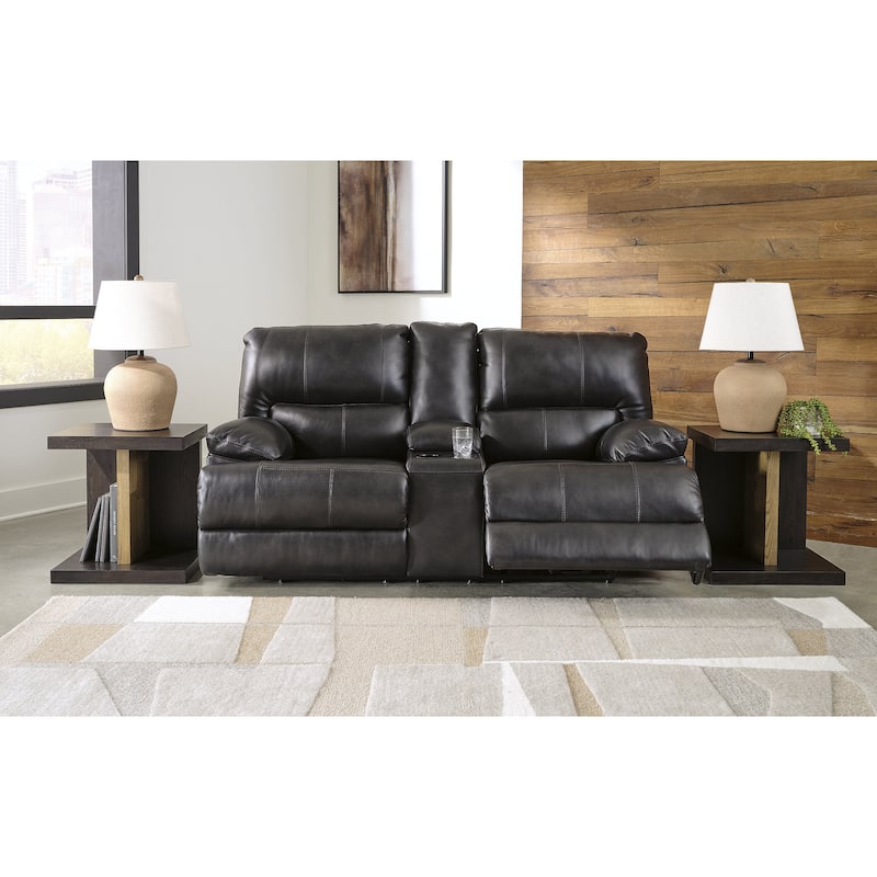 Signature Design by Ashley Mountainous Black 2-Piece Upholstery Package - 85"W x 42"D x 42"H
