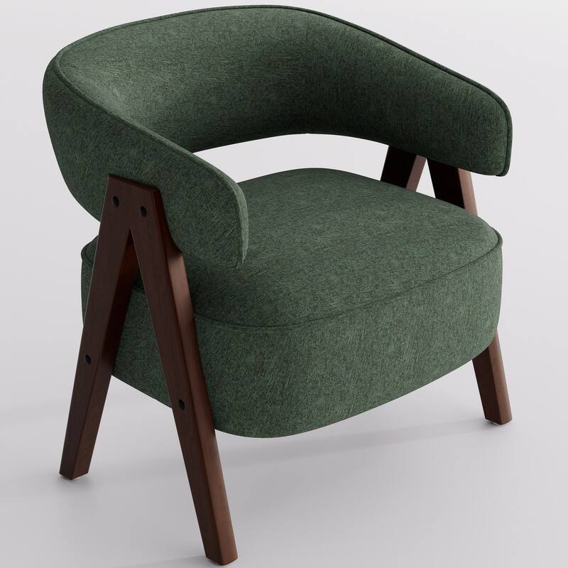 27.56" W x 23.62" D x 27.95" H Accent Arm Chair Fabric Living Room Chair Set of 2