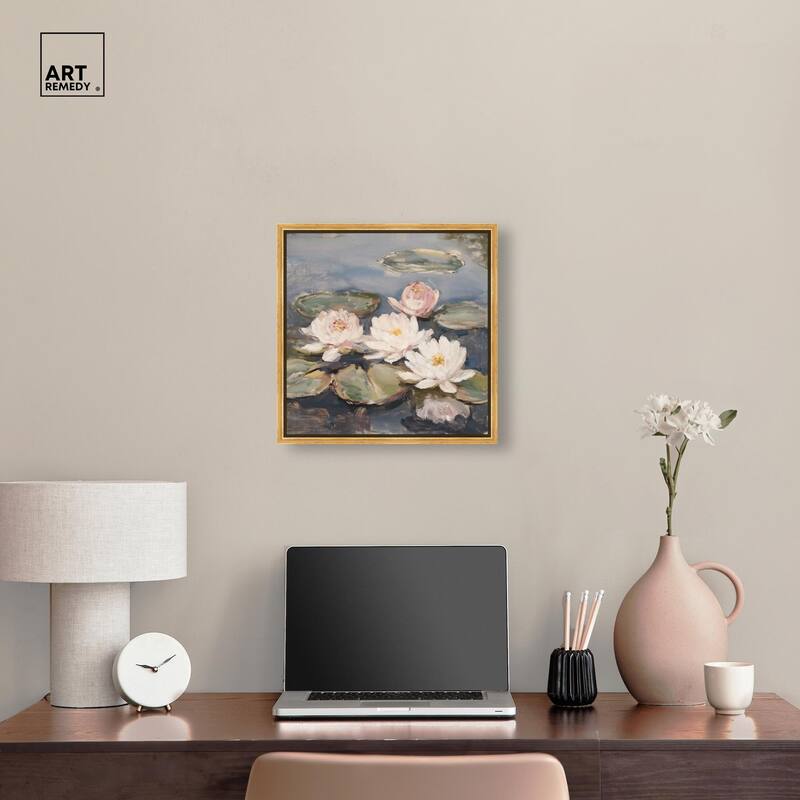 Water Lilies Canvas by Art Remedy