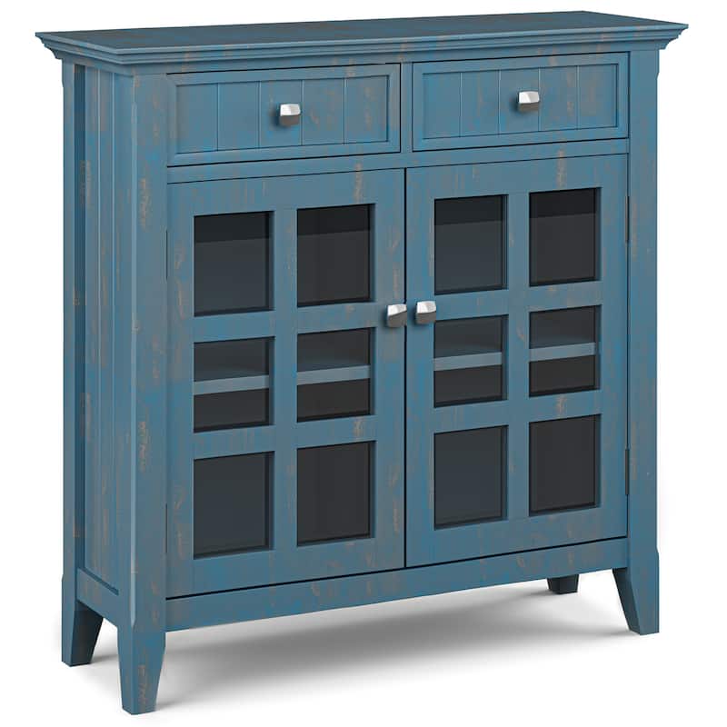 WYNDENHALL Normandy SOLID WOOD Entryway Storage Cabinet