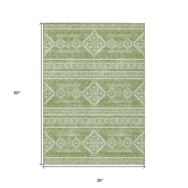 HomeRoots Southwestern Transitional Rectangle Outdoor Rug