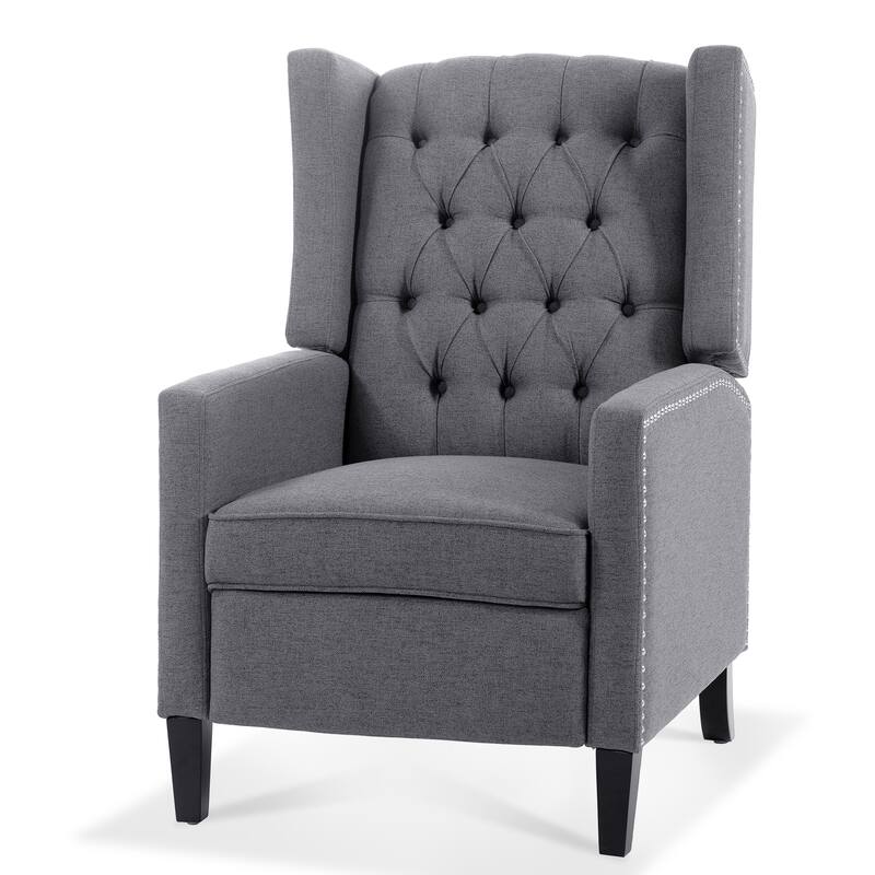 27.16" Manual Wing Recliner Chair: Classic Recliner Design, Comfortable and Stylish