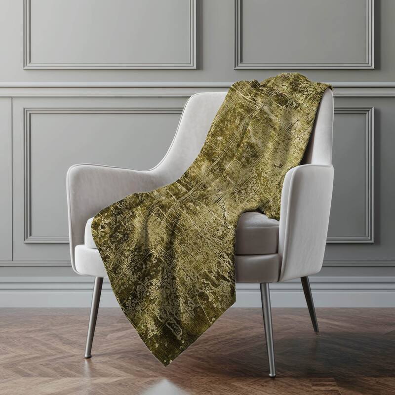 Premium Machine Washable Solid Imprints Sherpa Throw Blanket - Brown - 4'2" x 5'10"