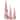 Set of 3 LED Lighted Snowy Candy Cane Striped Christmas Cone Trees 3.25'