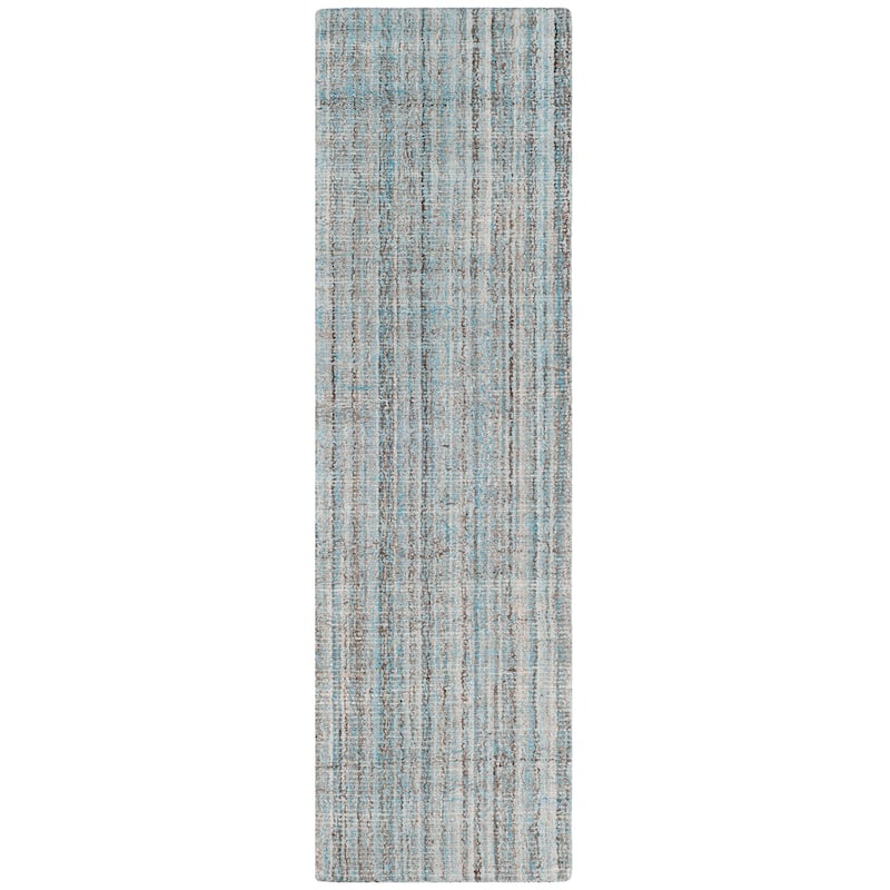 SAFAVIEH Handmade Abstract Nettie Modern Viscose Rug - 2' x 10' Runner - Blue/Multi