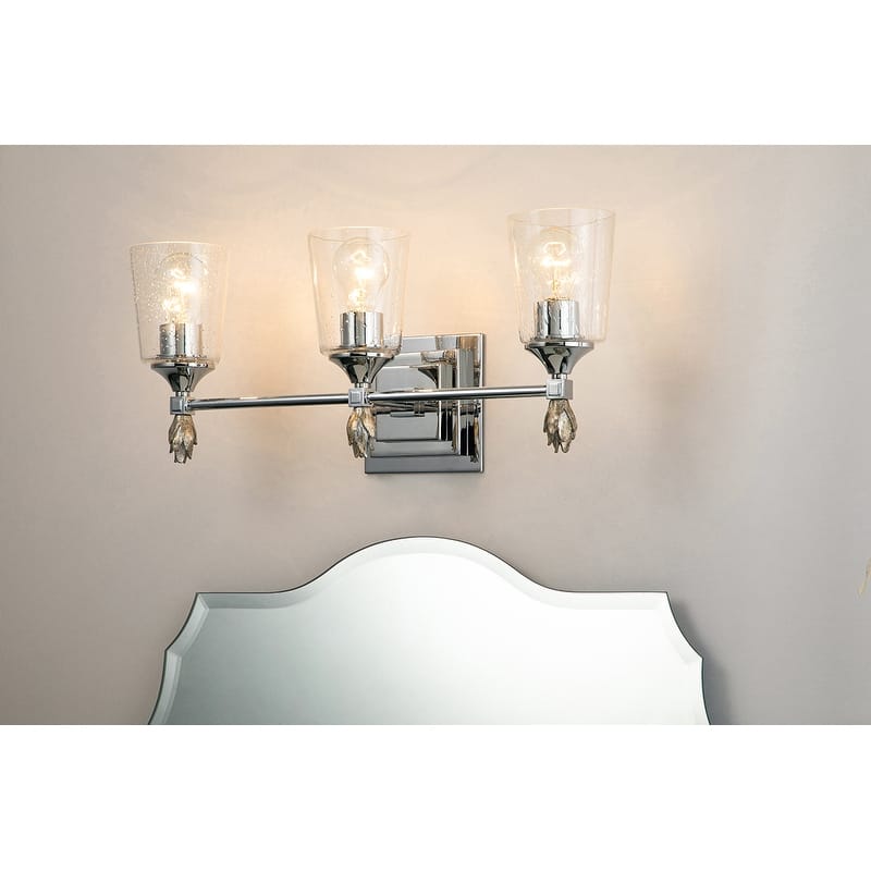 Vetiver 3 Light Vanity in Chrome