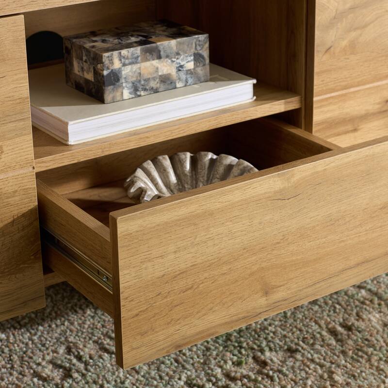 SAFAVIEH Home Equit 2-Door 1 Drawer Sideboard - 47"W x 16"D x 21"H