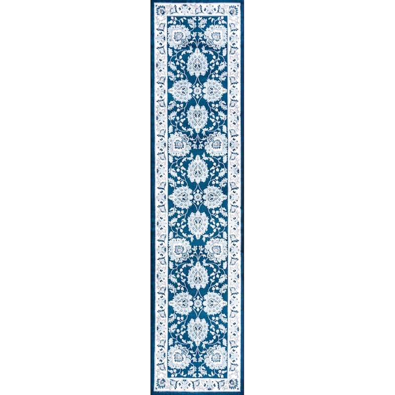 JONATHAN Y Scala French Cottage Area Rug - 2 X 10 - Navy/Ivory