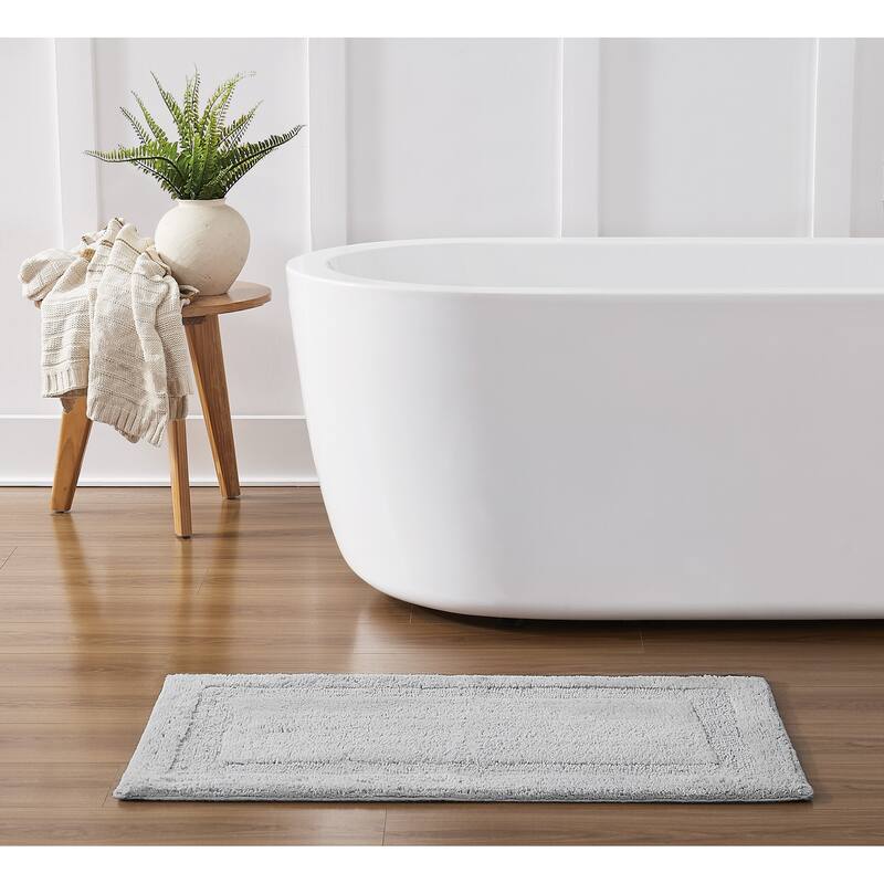 Royal Velvet Classic Cotton Bath Rug (Available in Multiple Sizes) - (1) 24x40 - Grey