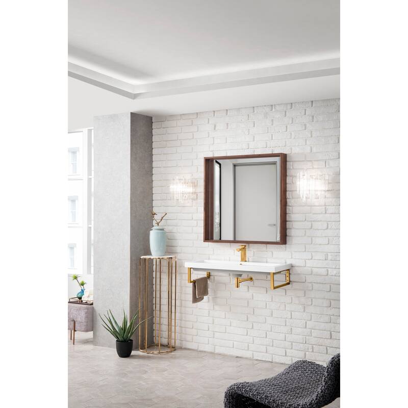 James Martin Vanities 055BK1639.5WG2 Boston 39-3/8" Rectangular