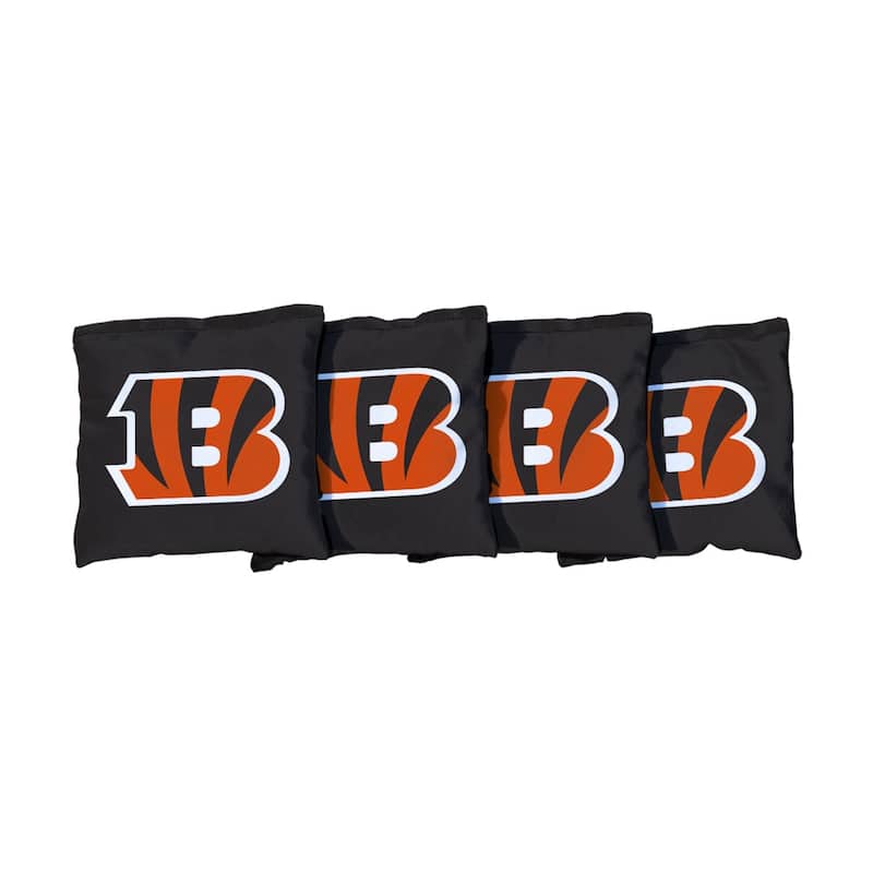 Cincinnati Bengals NFL Football Black Cornhole Bags - Corn Filled