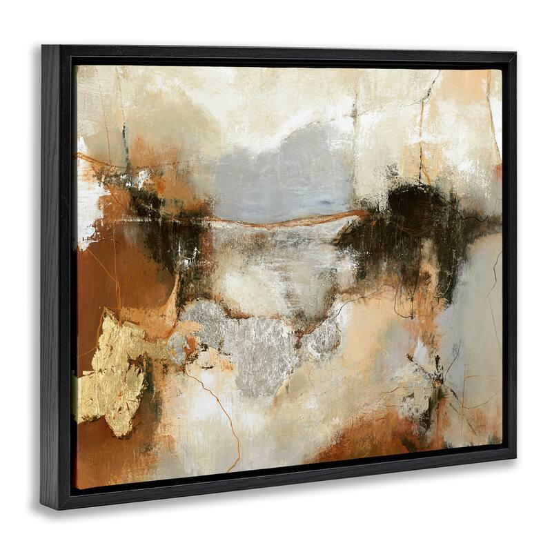 Stupell Unique Earthy Abstraction Framed Floater Canvas Wall Art Design By Design Fabrikken